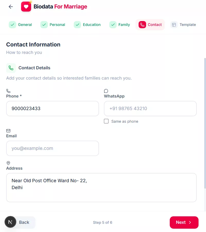 Contact Information